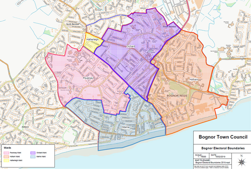 map of bognor regis ward boundaries