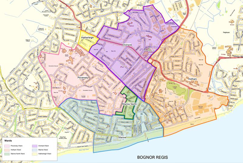 Wards Bognor Regis Town Council