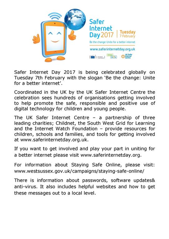 Poster for safer internet day