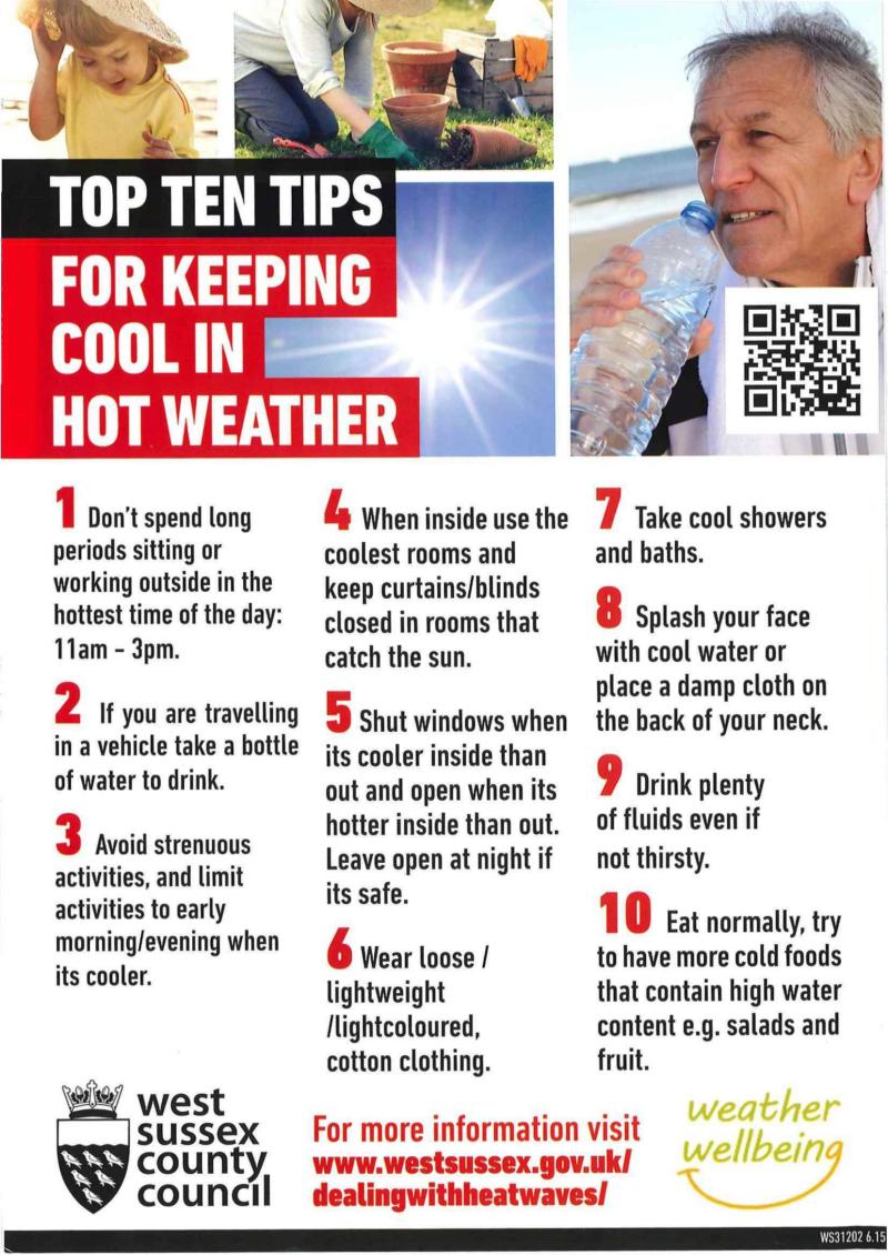 Hot weather tips